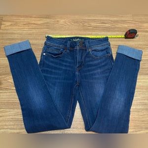 Indigo Rein ankle jeans, stretchy material, size 3